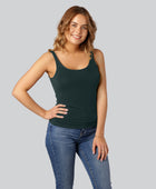 Grönt bambutopp med breda axelband