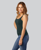 Grönt bambutopp med breda axelband