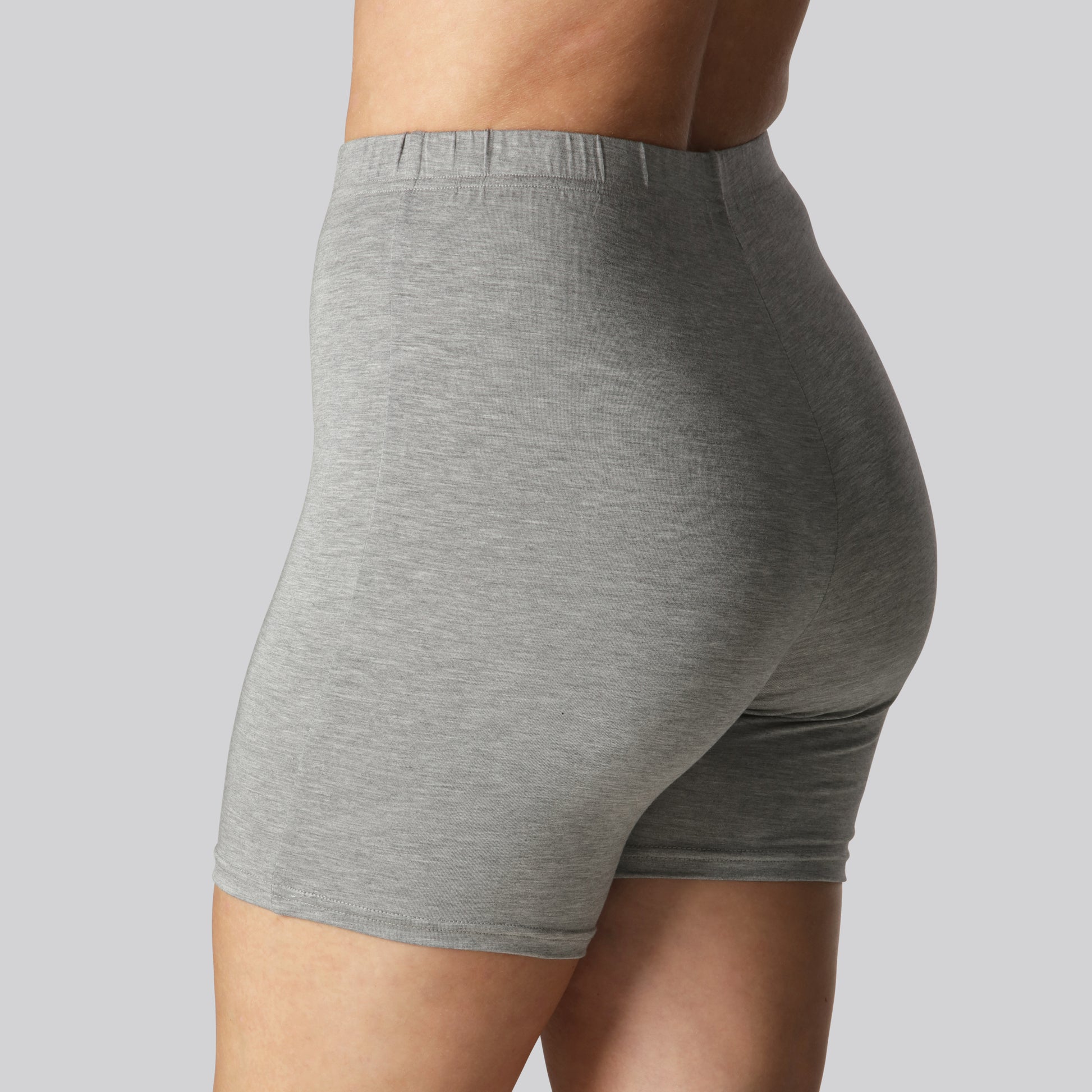 Ljusgrå innershorts i bambu för kvinnor