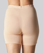 Beige korta bambushorts för kvinnor från Bambuni