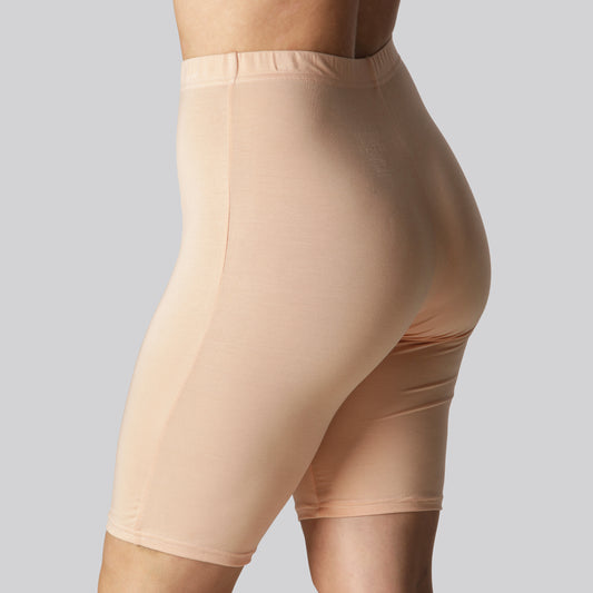 Beige bambushorts för kvinnor från Bambuni