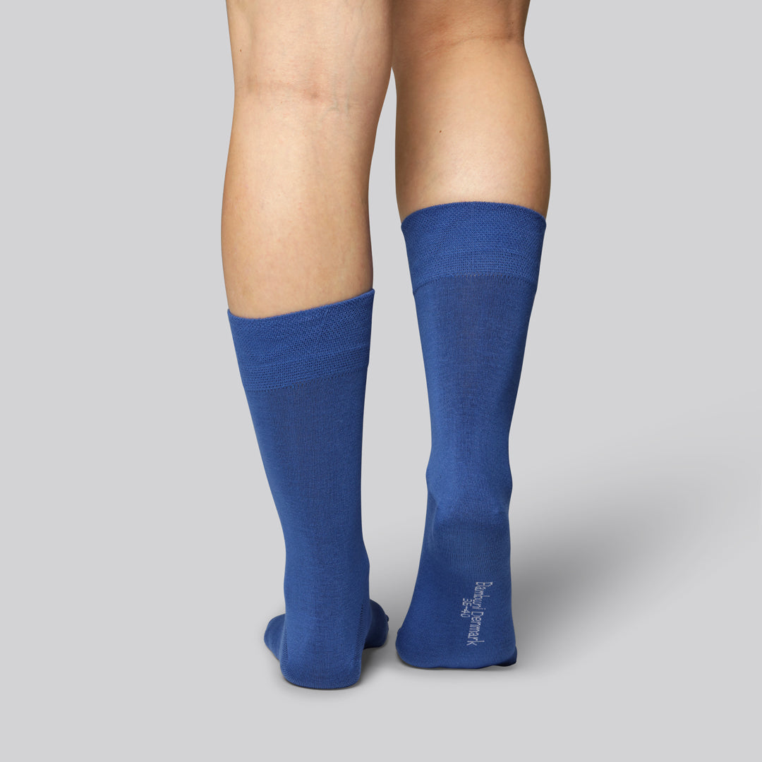 Bambusockor i kungligt blått för kvinnor