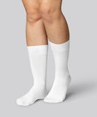 Vita bambusockor för kvinnor