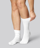 Vita bambusockor för kvinnor