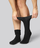 Svarta bambusockor utan resår för kvinnor, 10-pack