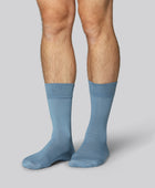 Herr bambusockor i petrolfärgad färg