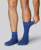 Bambusockor i kungligt blått för män