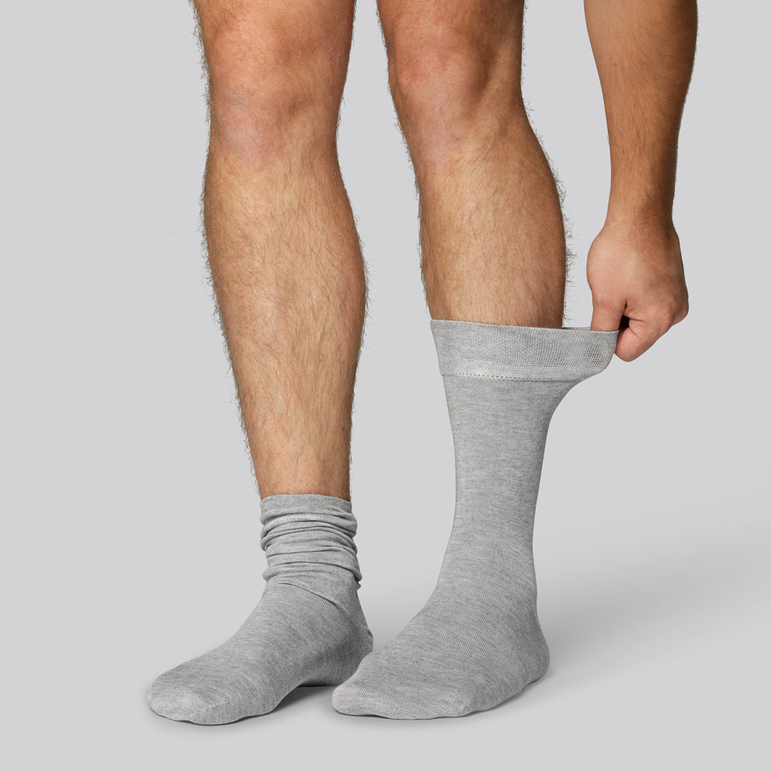 Bambusockor i grått för män