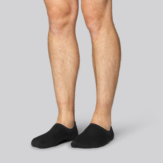 Svarta bambufotbollsstrumpor för män