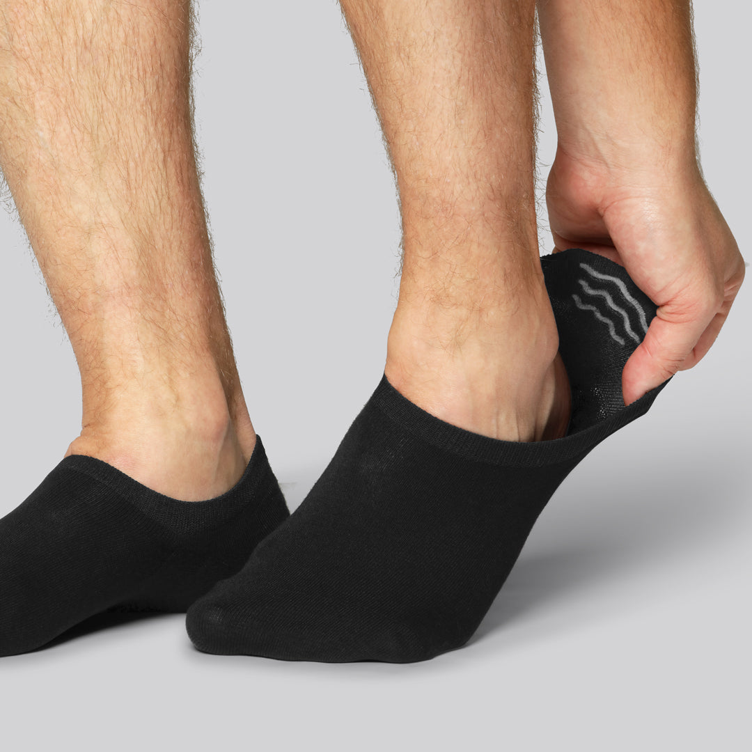 Svarta bambufotbollsstrumpor för män