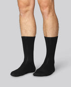 Svarta bambusockor utan resår för män, 15-pack