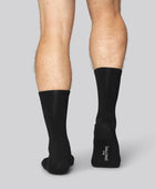 Svarta bambusockor utan resår för män, 5-pack