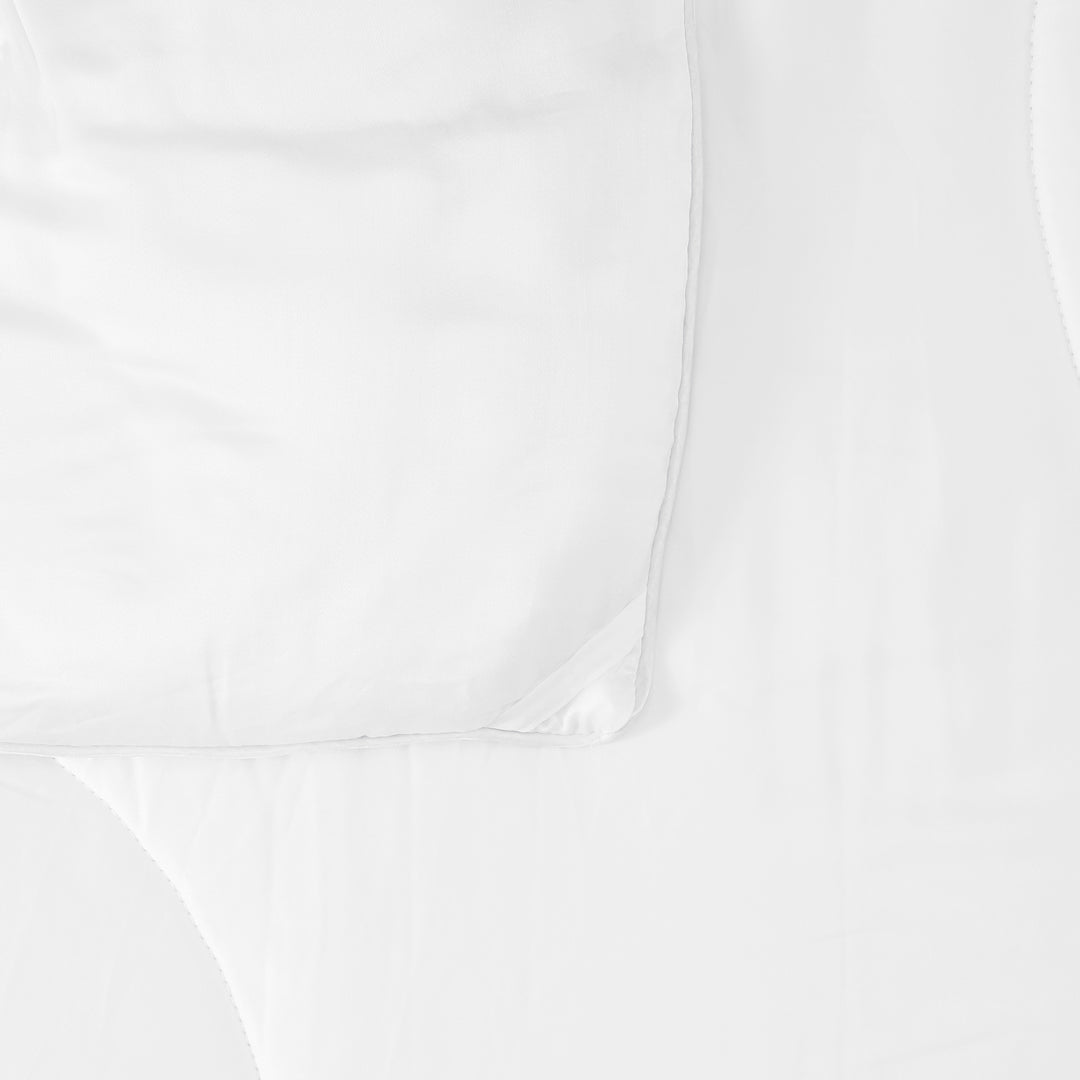 Bambuni dubbeltäcke i bambu i vitt