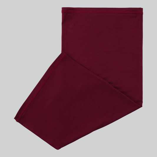 Bambu halsvärmare i vinröd