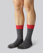 Bambuni 7-pack randiga strumpor för män