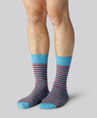 Bambuni 7-pack randiga strumpor för män