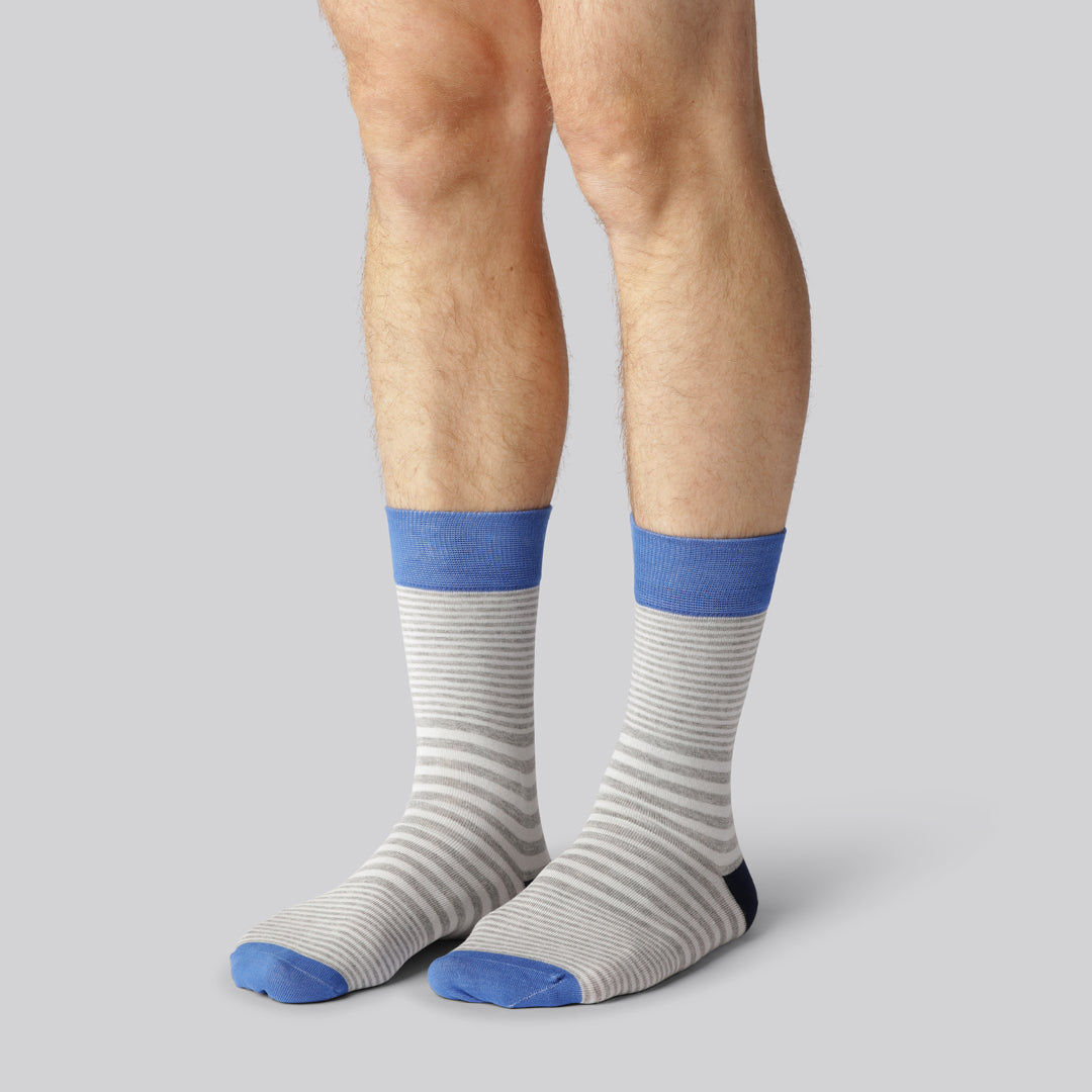 Bambuni 7-pack randiga strumpor för män