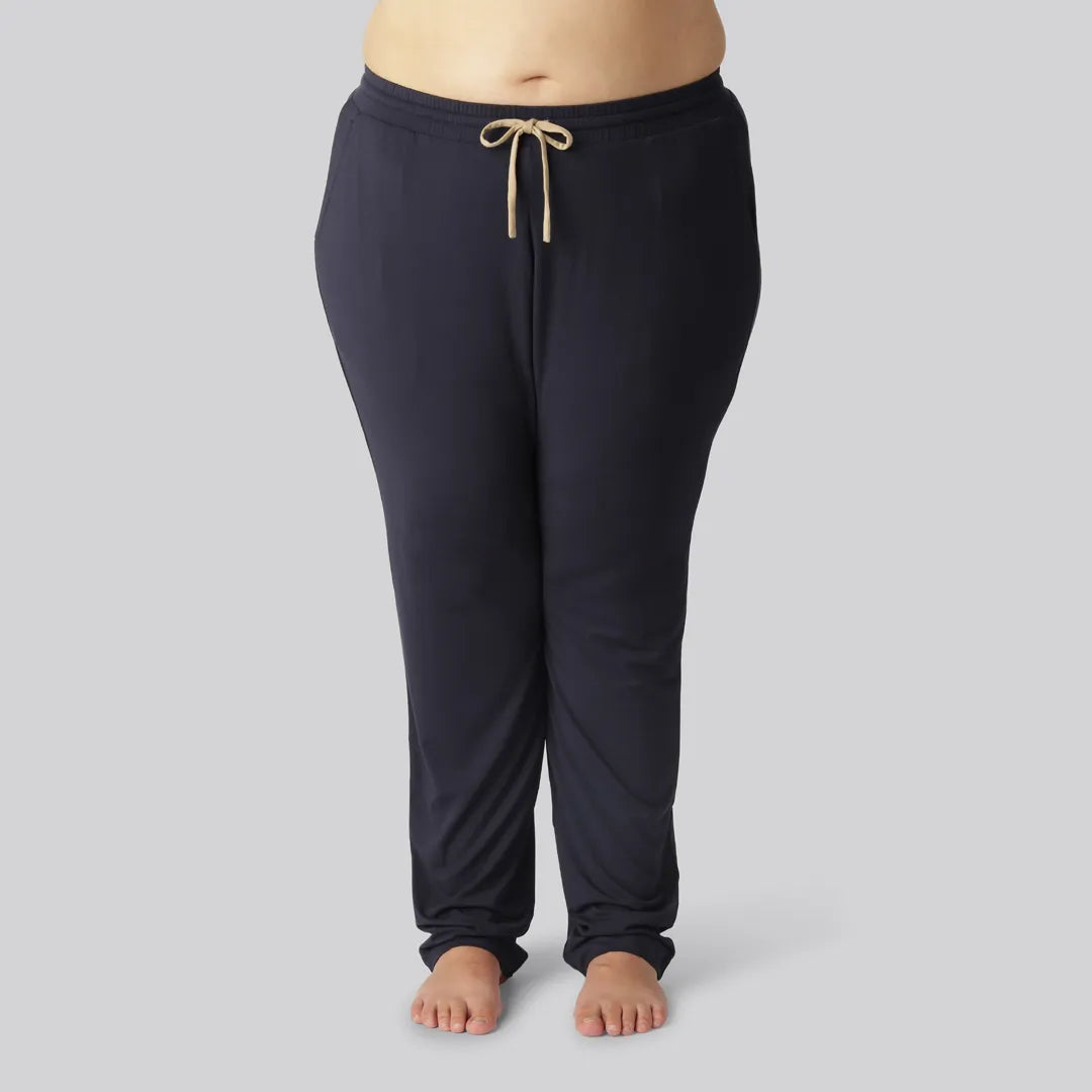 Marinblå joggingbyxor för kvinnor