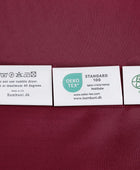 Bambu sängkläder i vinröd från Bambuni