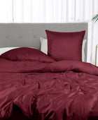 Bambu sängkläder i vinröd från Bambuni