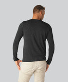 Långärmad bambu-t-shirt i antracitgrå för män