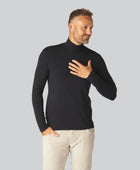 Marinblå polotröja i bambu för män