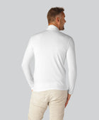 Vit polotröja i bambu för män