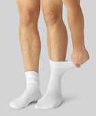 Bambusockor i vitt för män