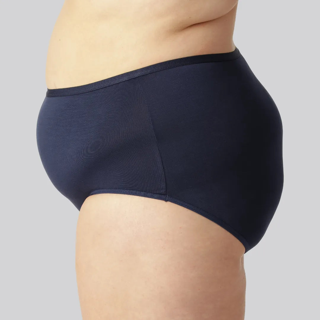 Marinblå maxitrosor i bambu