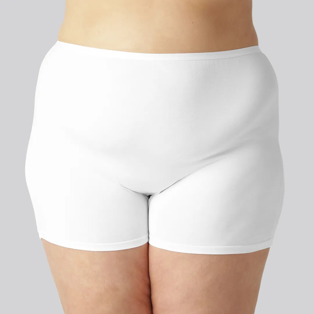 Bambu hotpants i vitt