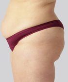 Bambu-stringtrosor i vinrött