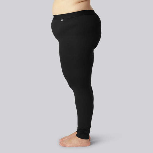 Svarta bambuleggings för kvinnor