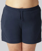 Damshorts i bambu för vardagsbruk i marinblått