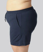 Damshorts i bambu för vardagsbruk i marinblått
