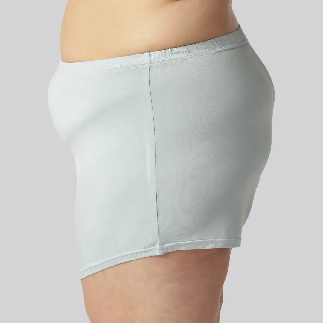 Nattshorts i ljusblått för kvinnor i bambu