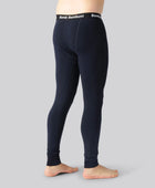 Marinblå långkalsonger i bambu för män