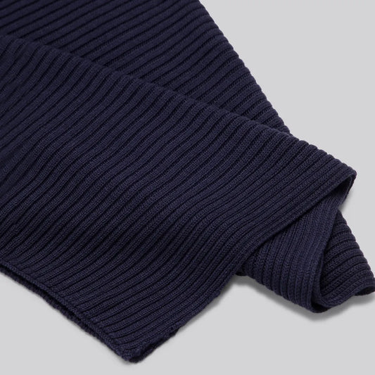 Bambuhalsduk i marinblått