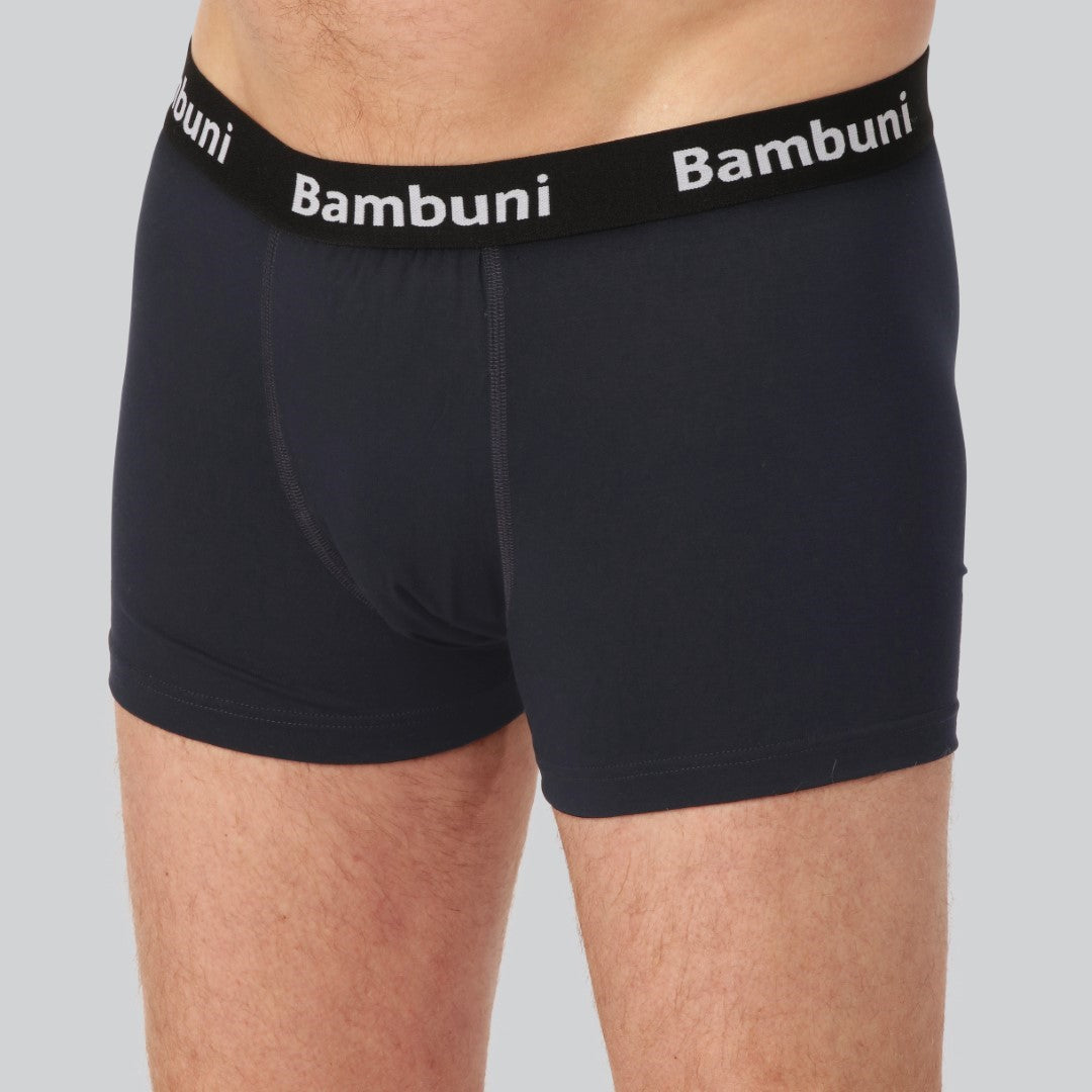 Bambuunderkläder med membran i marinblått för män