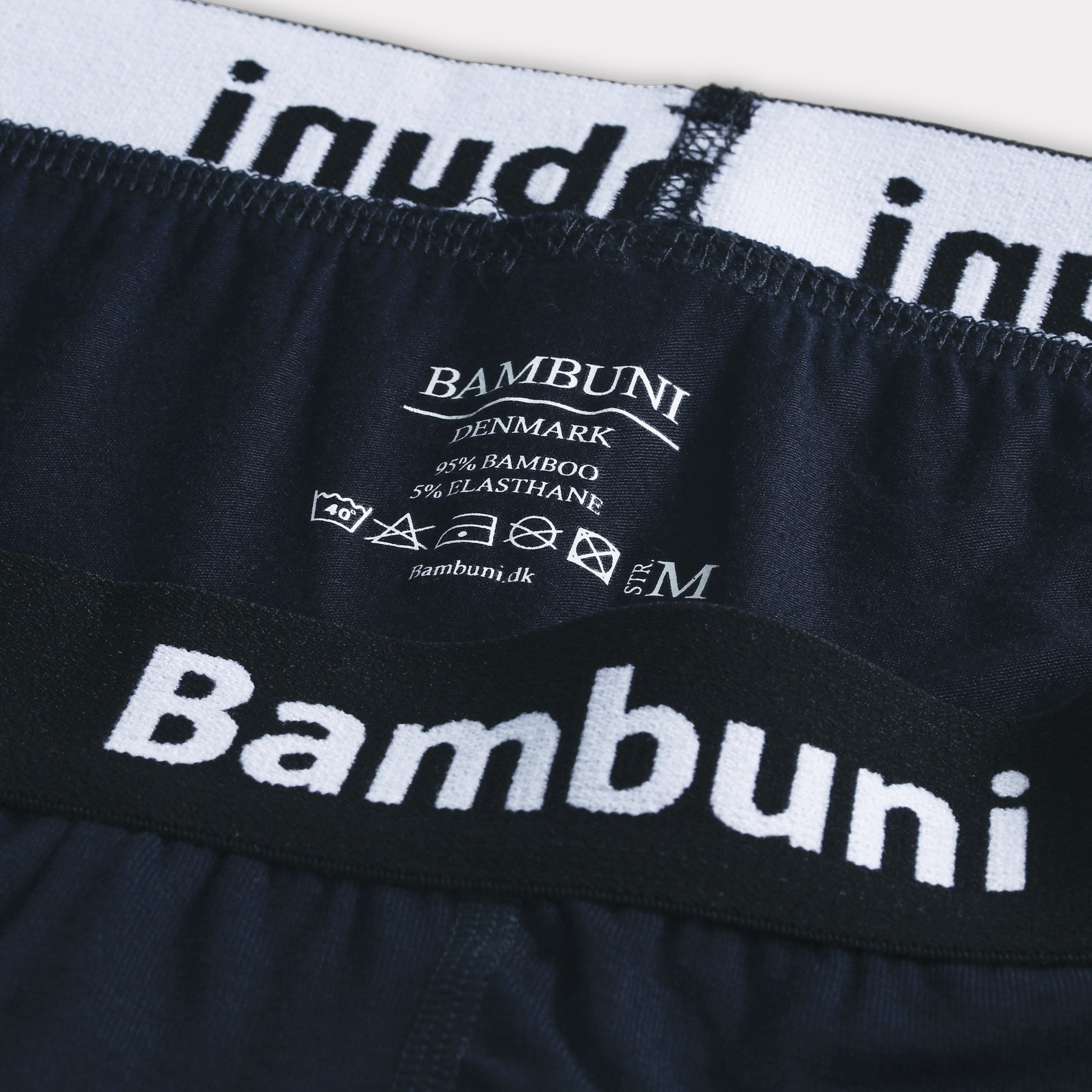 Bambuunderkläder med membran i marinblått för män