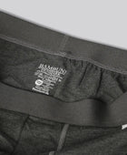 Bambutrosor i antracitgrå med antracitgrå resår för män