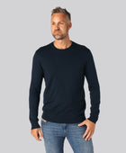 Marinblå stickad bambutröja