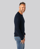 Marinblå stickad bambutröja