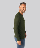 Grönt stickade bambutröjor för män