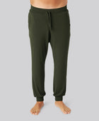 Gröna joggingbyxor i bambu