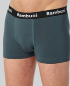 Herrtrosor i bambu med membran i petrolfärg