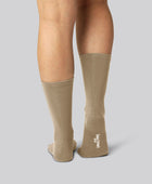 Beige bambusockor utan resår för kvinnor