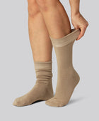 Beige bambusockor för kvinnor