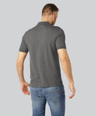 Mörkgrå bambupolo för män