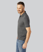 Mörkgrå bambupolo för män