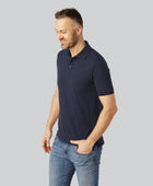 Marinblå herrpiké i bambu